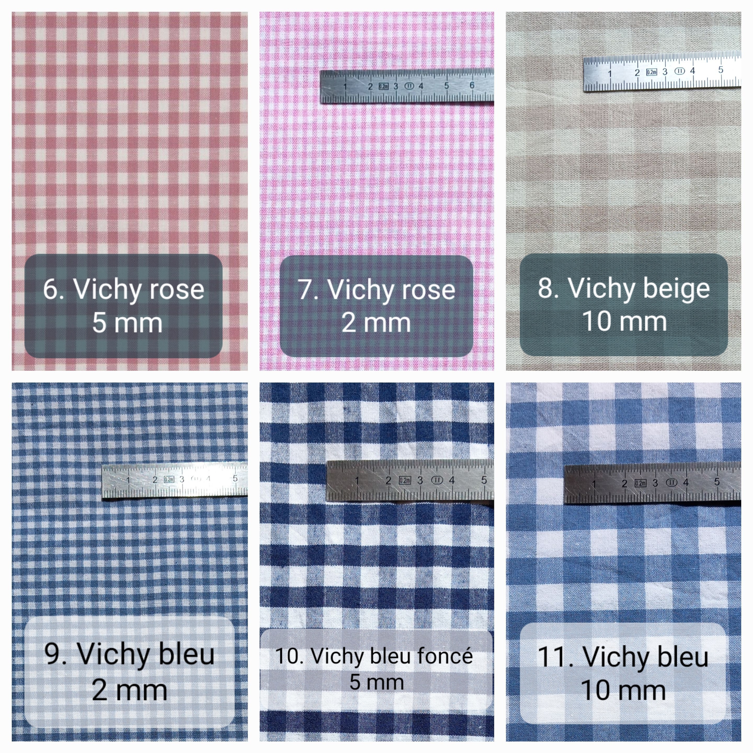 tissu vichy col sweat
