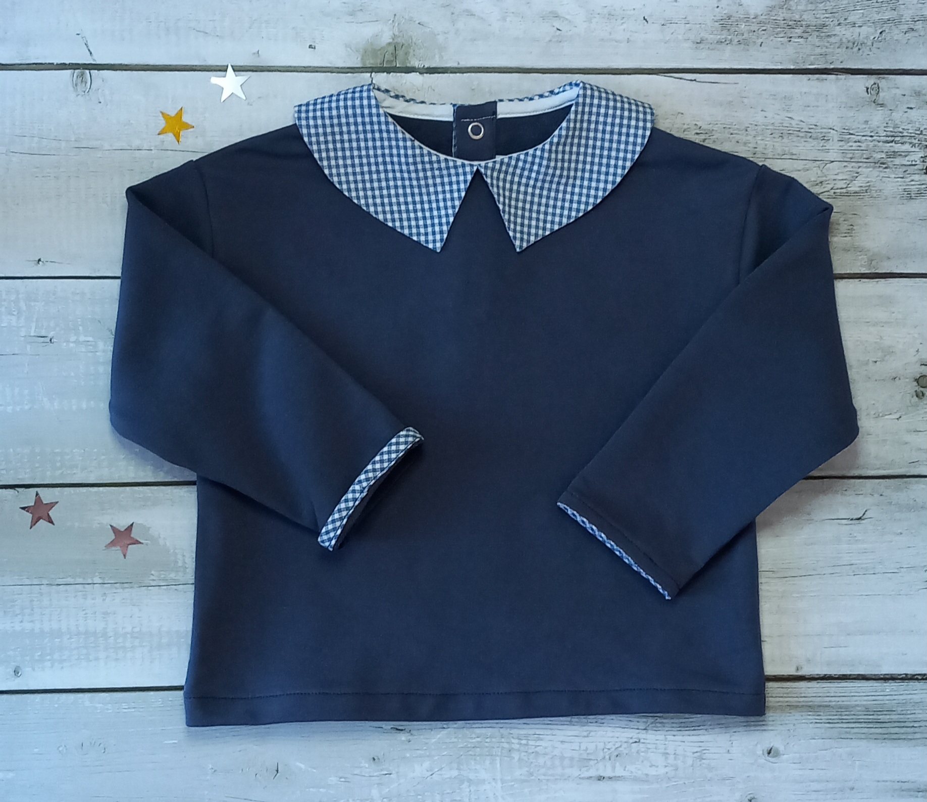 sweat col droit