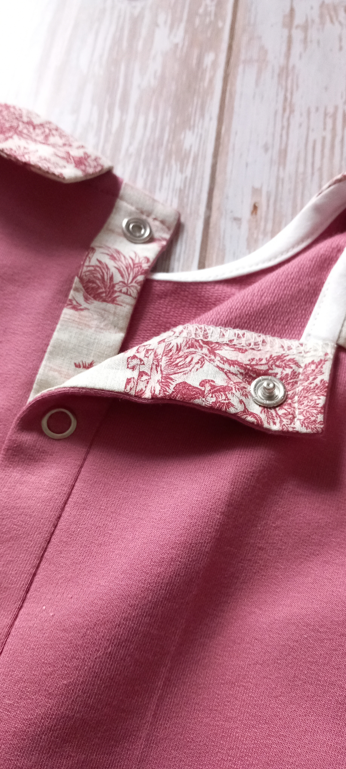 barboteuse sweat rose