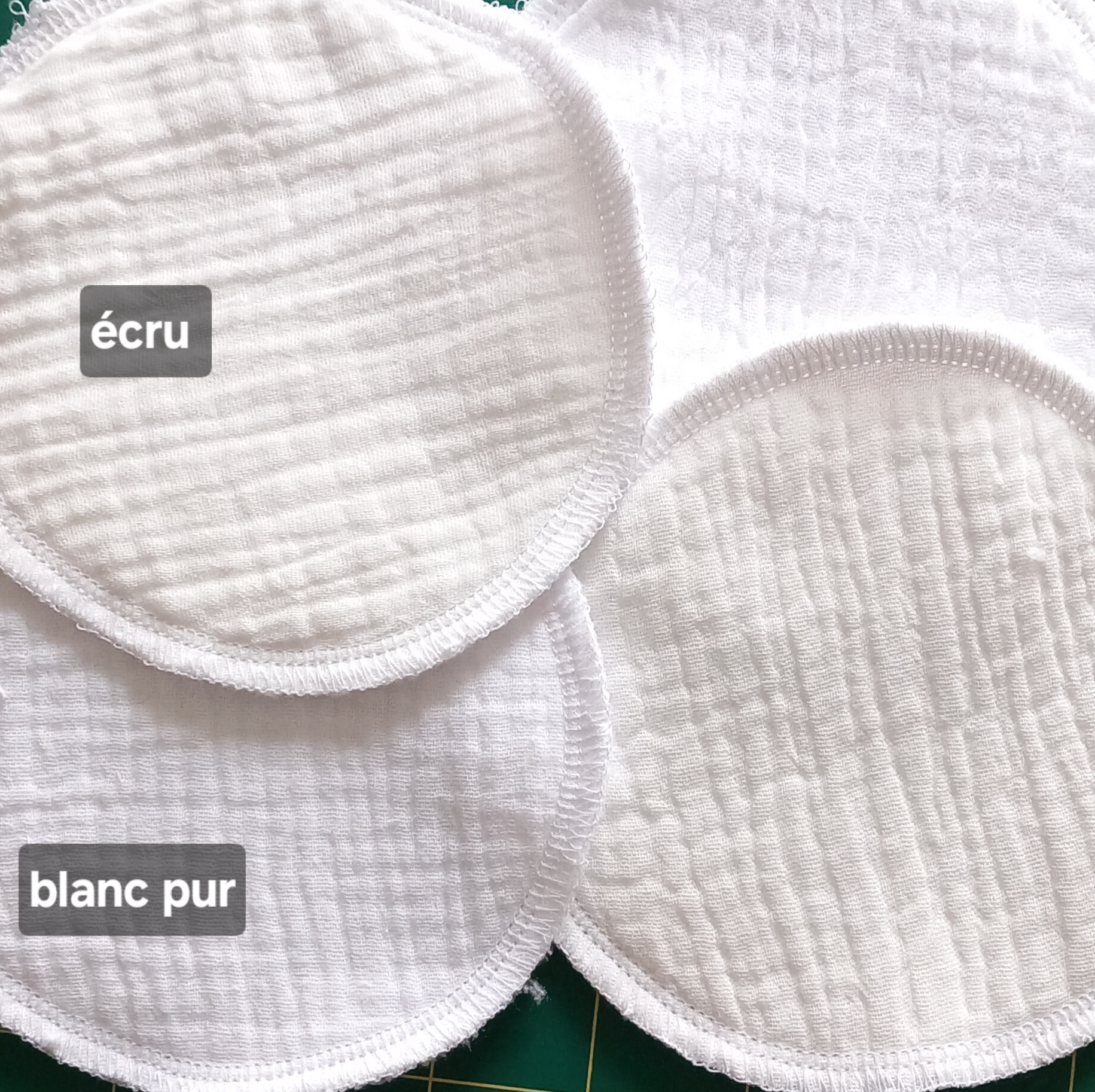 barboteuse double gaze blanc-écru