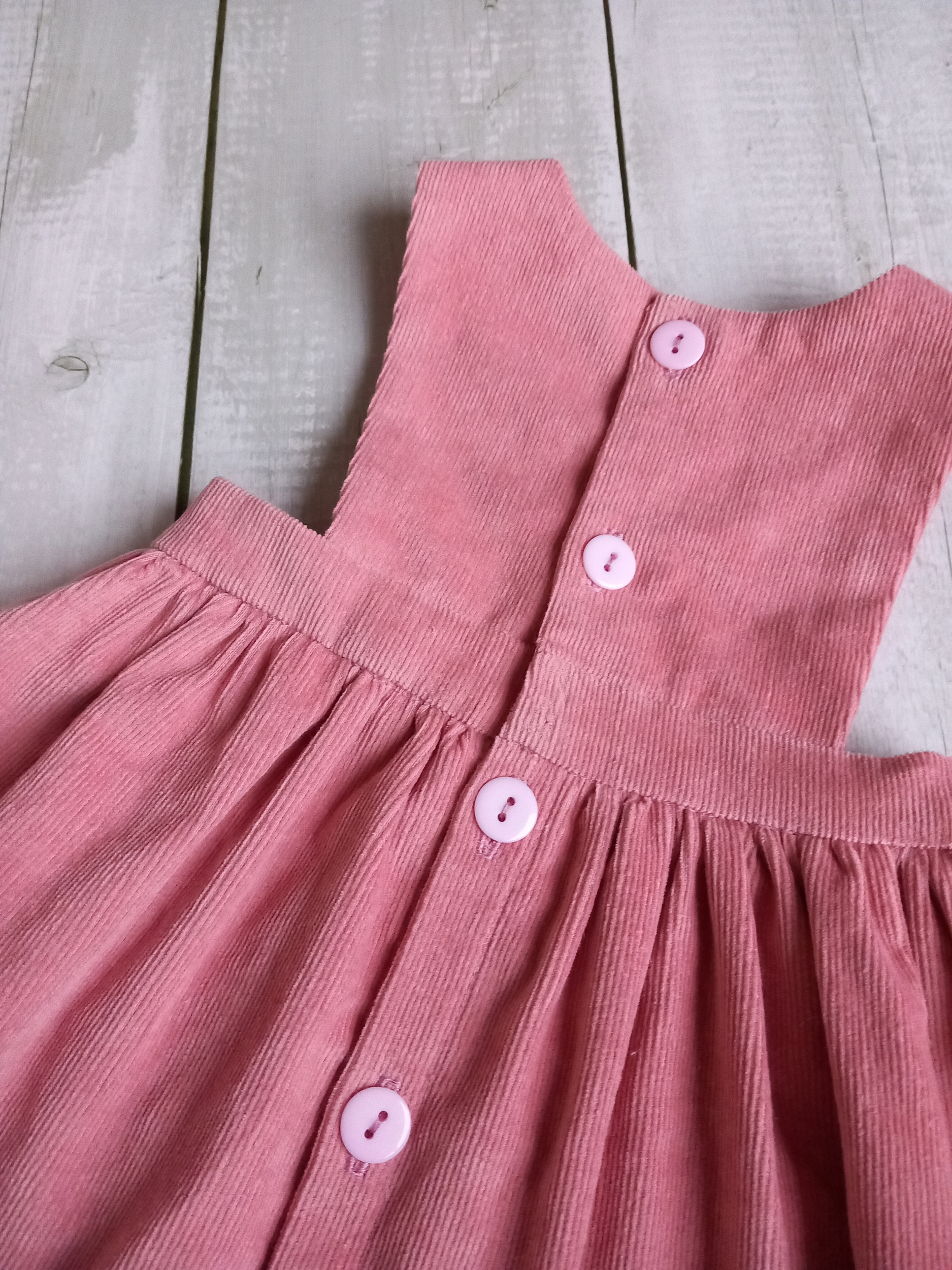 Robe velours rose 1