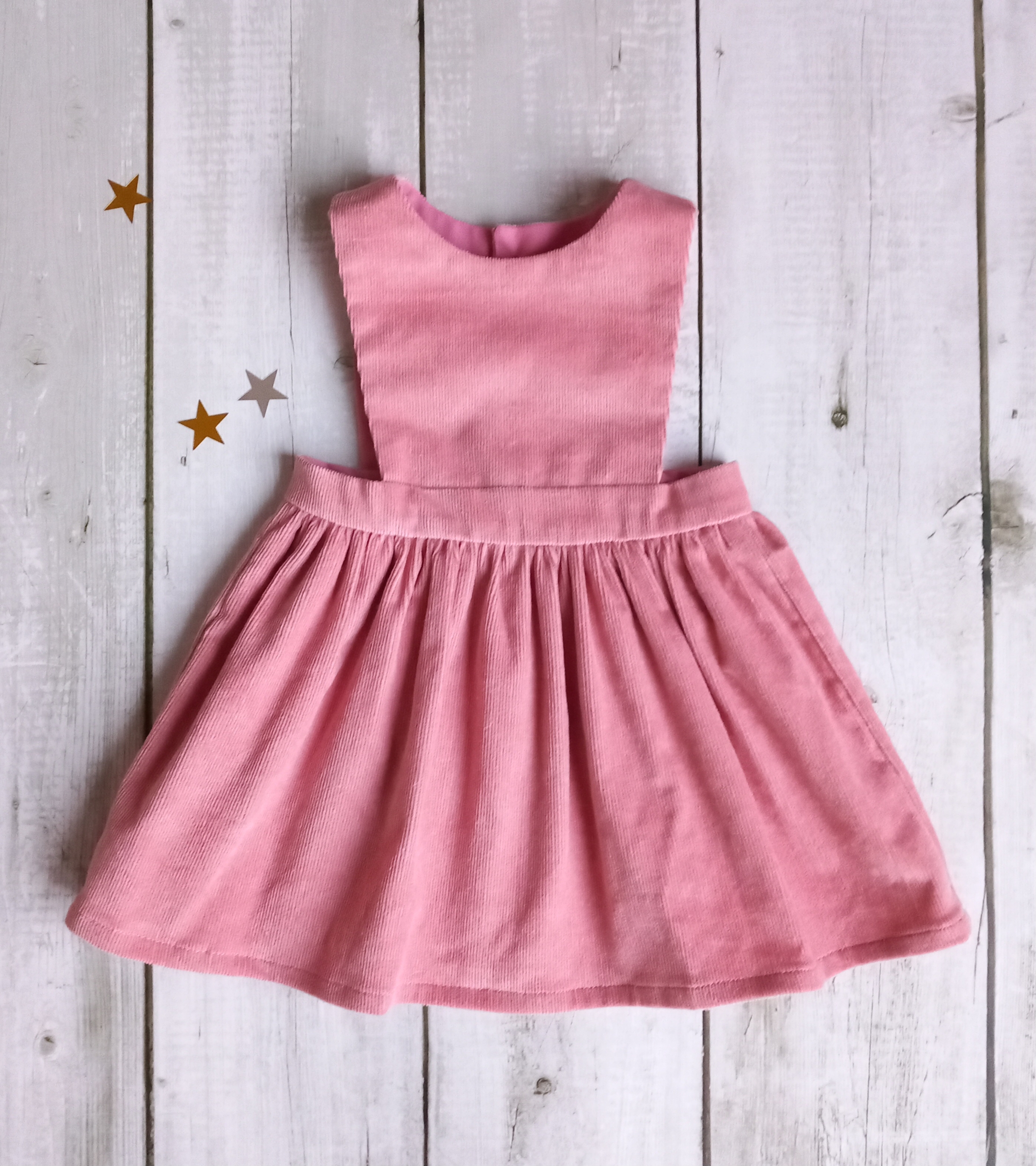 Robe velours rose