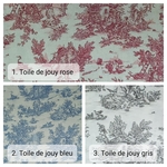 tissu col toile de jouy