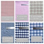 tissu vichy poche pantalon