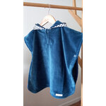poncho de bain bleu