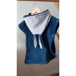 poncho de bain bleu1