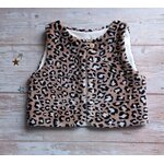 gilet sans manches leopard