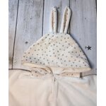 poncho malo ecru coeurs