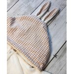 Poncho malo ecru vichy