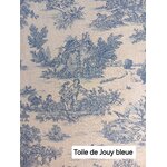 Tissu toile de Jouy bleu