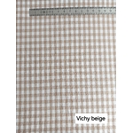 Tissu vichy beige