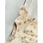 robe sans manche beige fleurs (2)