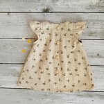 robe sans manches beige fleurs (3)