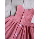 Robe velours rose 1
