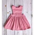 Robe velours rose