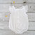 barboteuse sans manche double gaze blanc