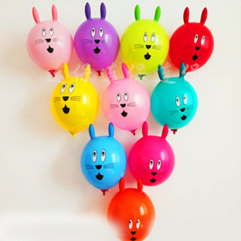 BALLON DECORATIF,2--Ballons à hélium en aluminium en forme de lapin, dessin  animé, Jungle, Animal, fête'anniversaire pour enfants, d