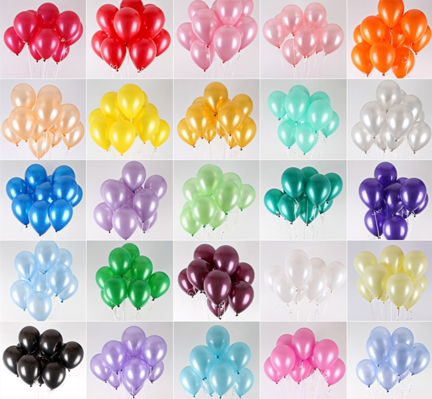 Ballons multicolores en Latex pour fête d'anniversaire, 10 pouces