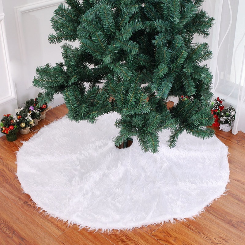 Tapis sapin blanc - décoration du sapin - Moi et ma deco