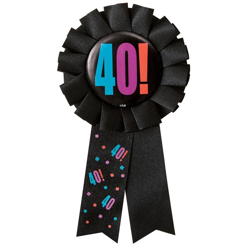 Leeiu-insigne-en-Rosette-de-ruban-noir-broche-heureuse-30-40-50-60e-anniversaire-d-coration