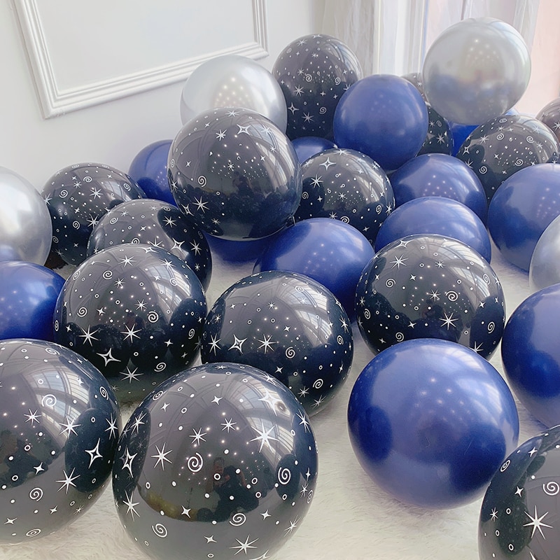 Ballon bleu géant signe astrologique : balance - Déco de fête