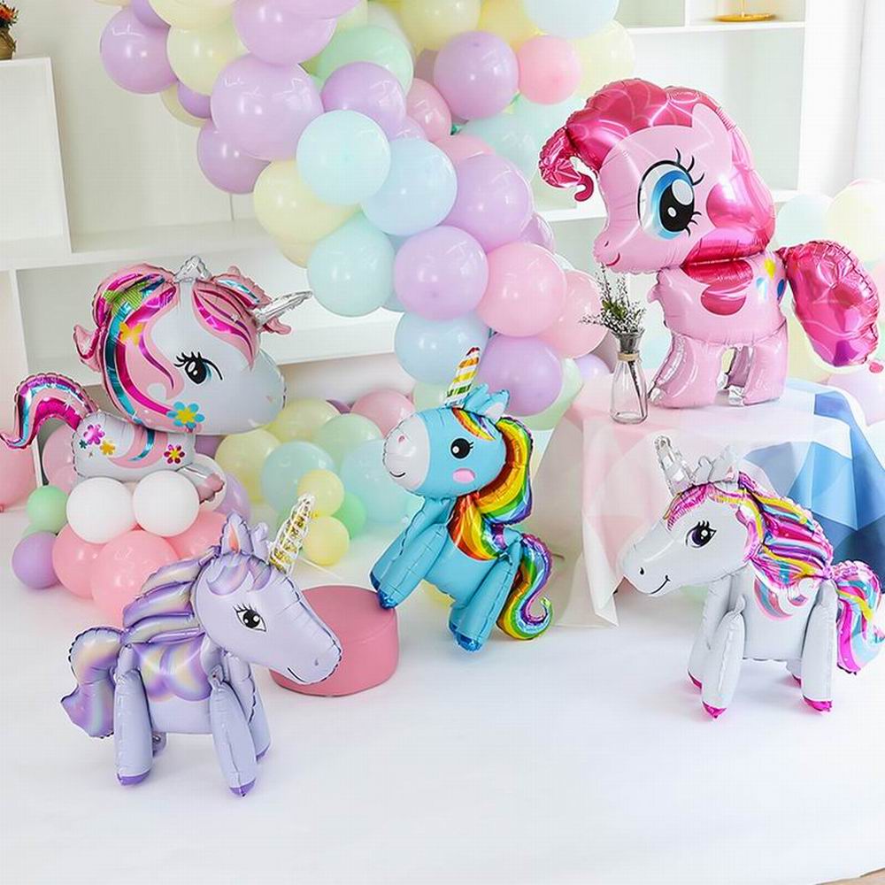 Ballons-h-lium-pour-enfants-1-pi-ce-100x97CM-poney-rose-licorne-f-te-joyeux-anniversaire