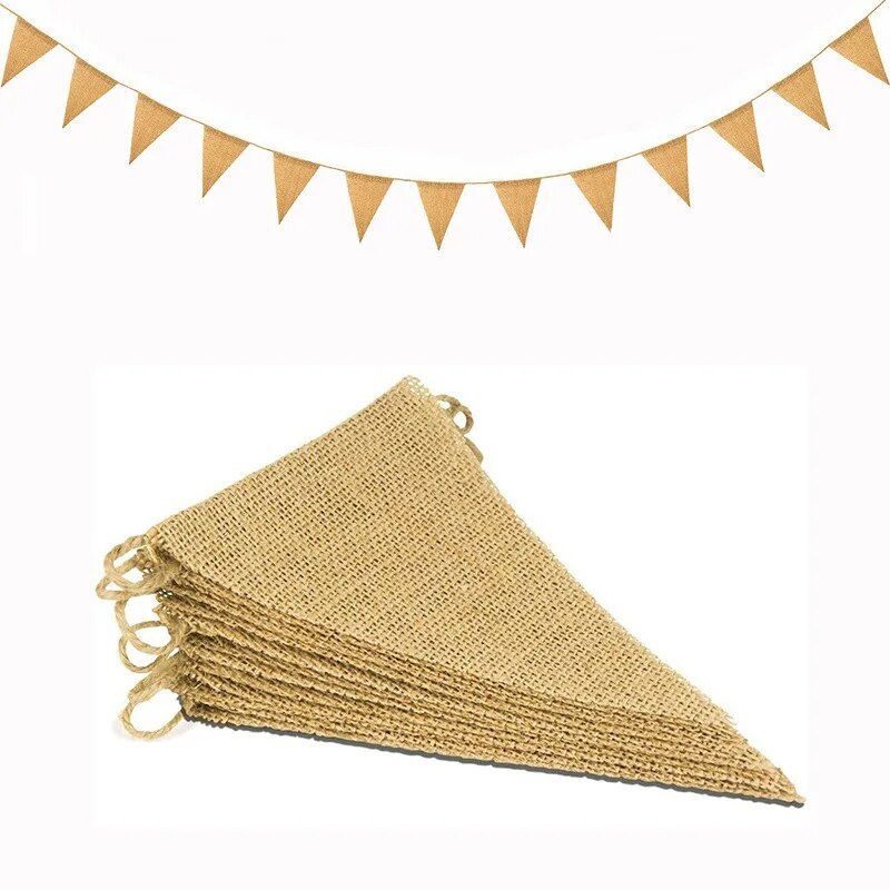 Banderole-triangulaire-en-toile-de-jute-vintage-3m-pour-f-te-anniversaire-mariage-remise-de-dipl