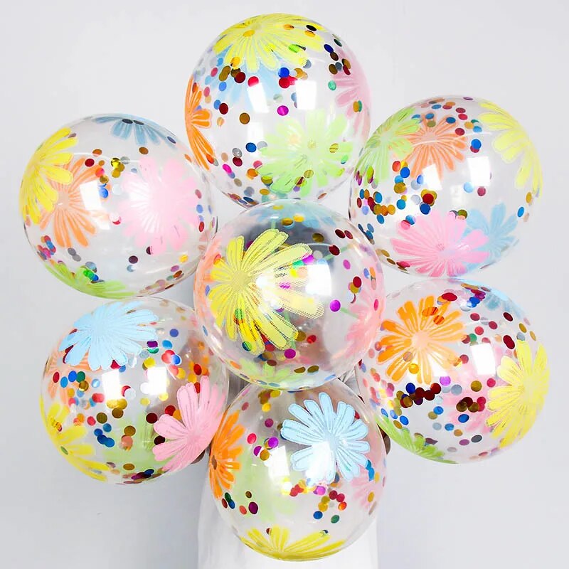 Ballons-en-Latex-avec-Confettis-toiles-Dor-es-12-Pouces-10-Pi-ces-Paillettes-Transparent-D