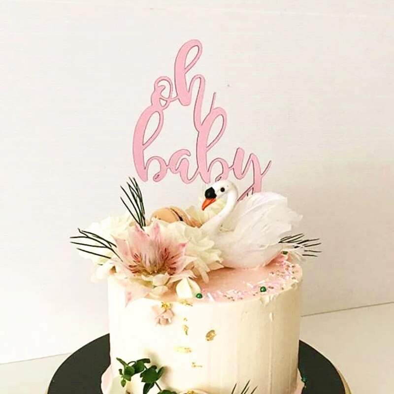 Oh-Baby-Happy-Birthday-Cake-Topper-Gold-Pink-Acrylic-Wedding-Bride-Party-Chi-Cake-Topper-Baby
