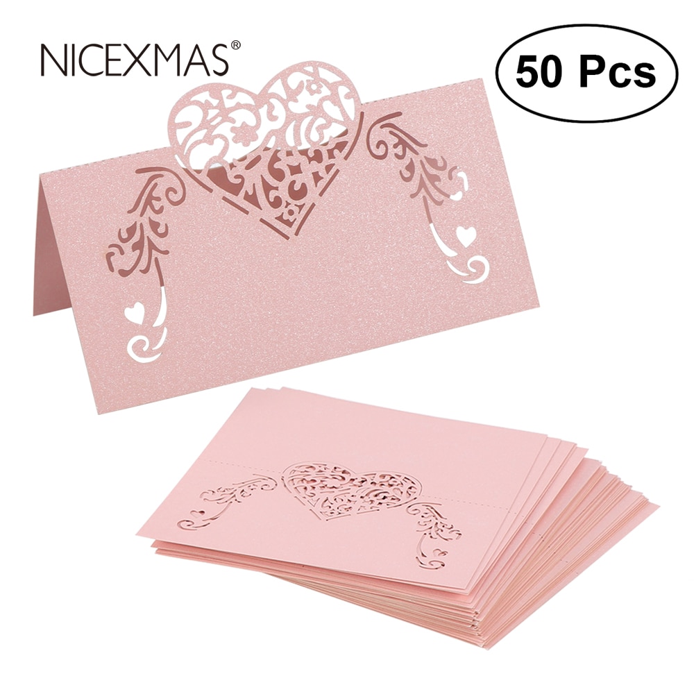 NICEXMAS-Laser-coupe-coeur-forme-Place-cartes-cartes-de-nom-de-mariage-pour-f-te-de