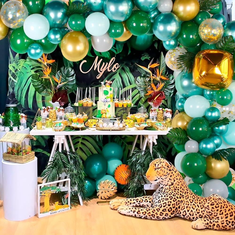 décoration anniversaire jungle safari de Maoata 5 ans