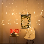 toile-lune-LED-rideau-lumineux-8-Mode-f-e-cha-ne-veilleuse-pour-la-maison