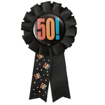 Leeiu-insigne-en-Rosette-de-ruban-noir-broche-heureuse-30-40-50-60e-anniversaire-d-coration