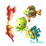 Ballons-en-forme-d-animaux-sous-la-mer-43-pi-ces-avec-nombres-bleus-d-coration