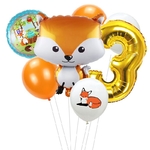 Ballons-en-Latex-en-forme-de-renard-pour-enfants-7-pi-ces-lot-en-feuille-d