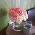 25-t-tes-8CM-nouveau-color-artificiel-PE-mousse-Rose-fleurs-mari-e-Bouquet-maison-mariage
