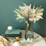 Bouquet-de-fleurs-artificielles-europ-ennes-38cm-fausses-hortensia-en-soie-Bulrush