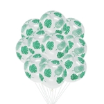 Ballons-en-Latex-vert-pour-f-te-dans-la-Jungle-en-feuille-de-palmier-d-cor