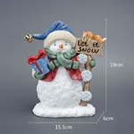 VILEAD-Figurine-de-bonhomme-de-neige-en-r-sine-de-19cm-jolie-porte-d-entr-e