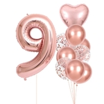 Ensemble-de-ballons-num-riques-en-or-rose-d-coration-de-f-te-10-pi-ces