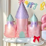 Ballon-en-aluminium-Princess-replCastle-d-coration-de-f-te-d-anniversaire-pour-enfants