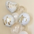 Ballons-ronds-paillettes-or-blanc-18-pouces-en-aluminium-imprim-Mr-Mrs-LOVE-pour-future-mari