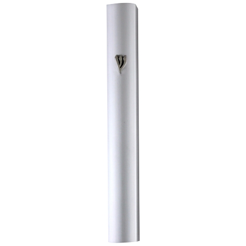 Mézouza métal argenté matt 15 cm UK29751