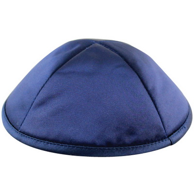 kippa bleue satin