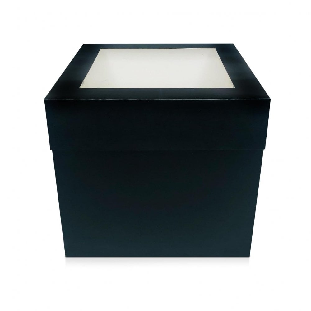 Boîte à gâteaux à fenêtre XL – Noir - Choisir la taille