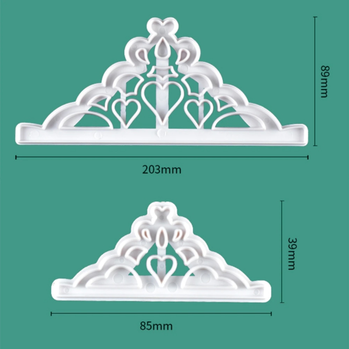 Découpoirs Tiare de princesse- Lot de 2