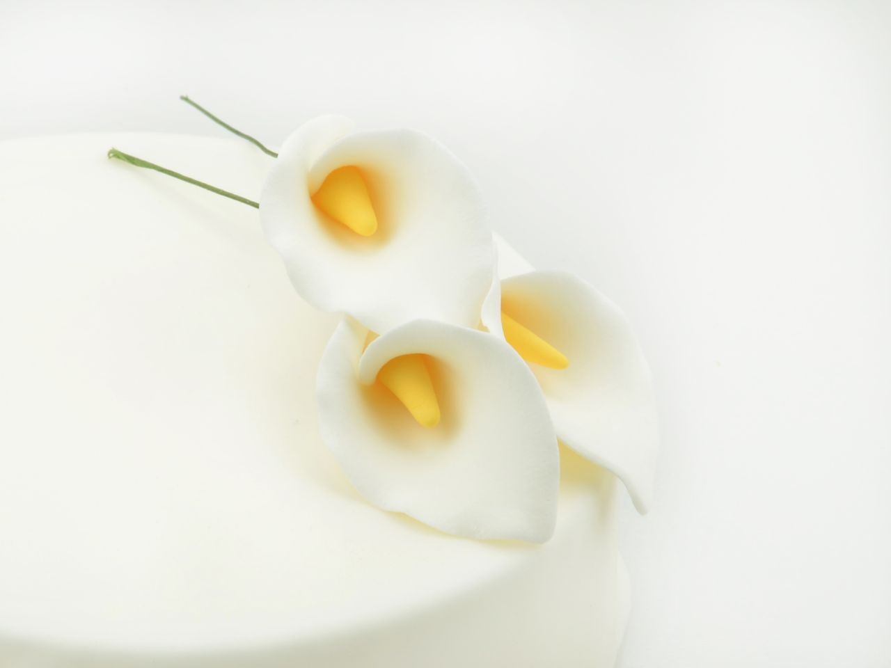 Fleur en sucre - Lis Calla - Blanc