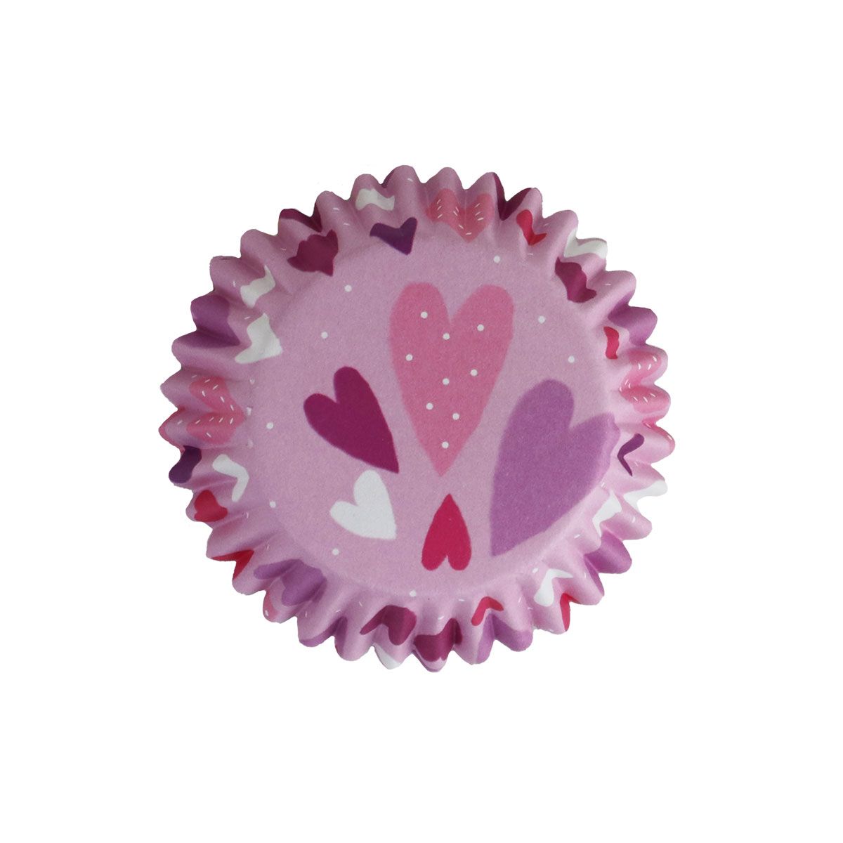 Caissettes à cupcake Cœur – Lot de 60