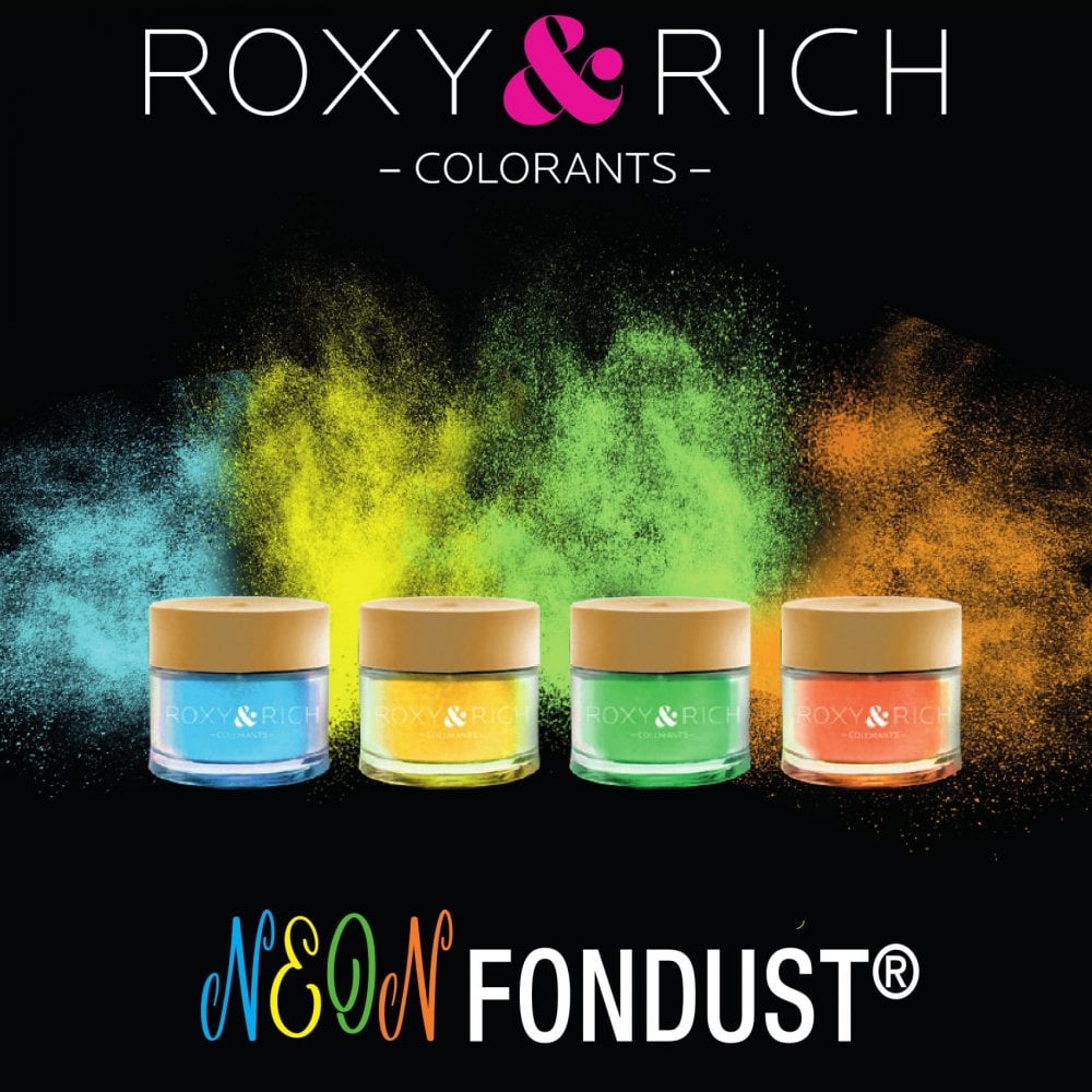 Poudre alimentaire Roxy & Rich - Néon - Lot de 4