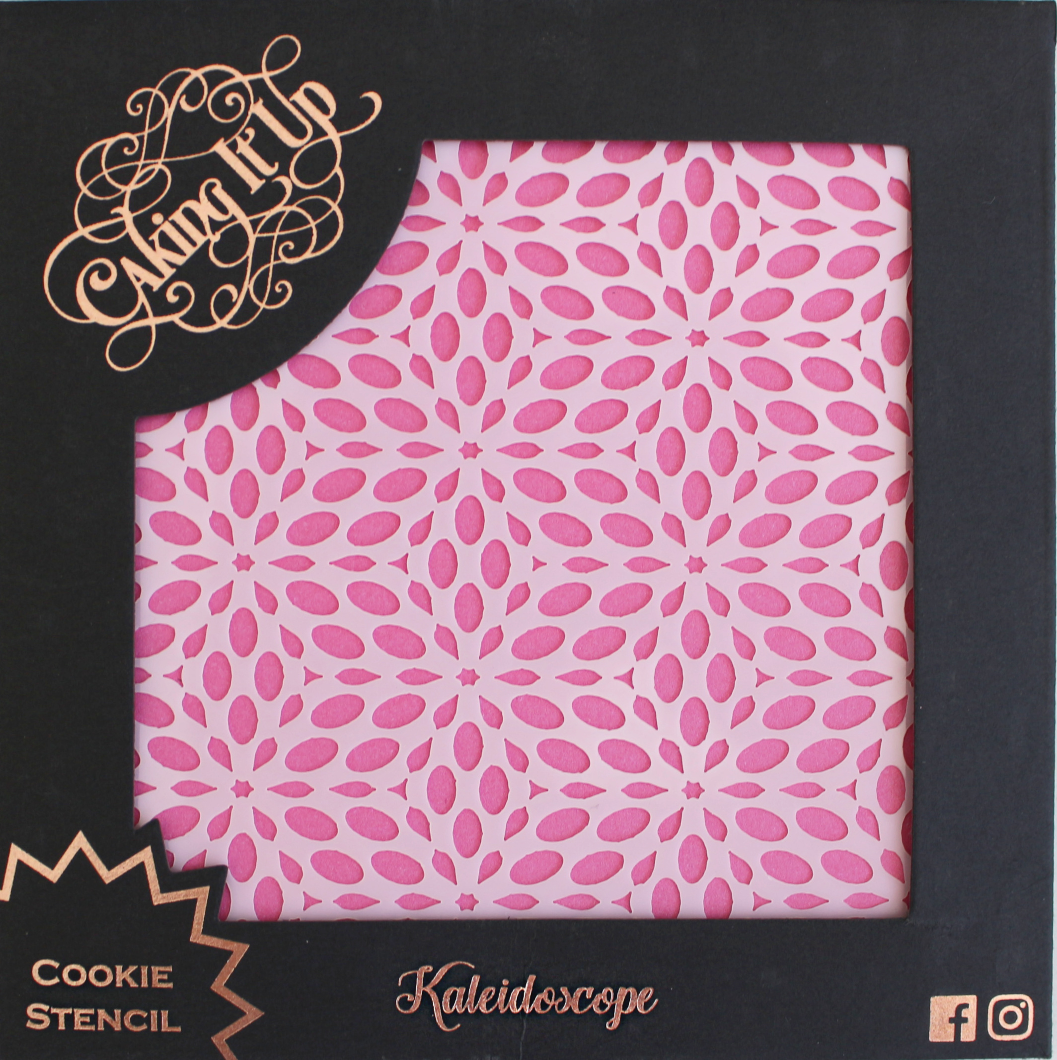 Mini Pochoir à Cupcakes et Cookies - Kaleidoscope